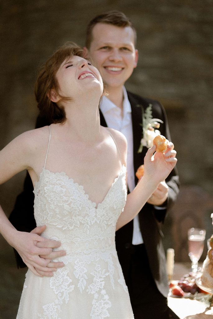 medieval wedding at a castle